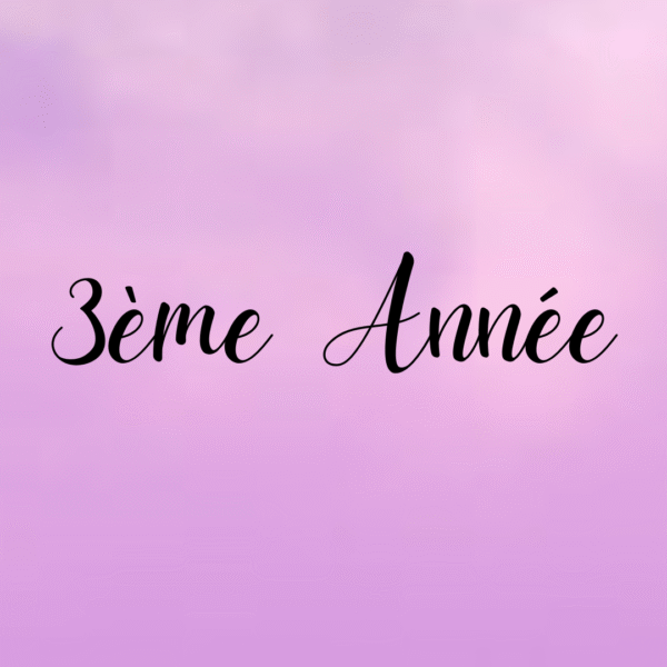 Pack – Fiches de Révision de la 3ème Année (2e cycle)